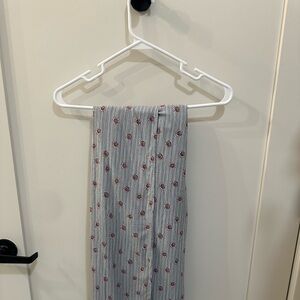 Olivaceous Wide Leg Floral Trousers